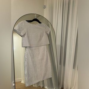 Banana Republic Seersucker Layered Dress